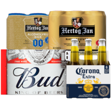 Hertog Jan, Hertog Jan 0.0%, Hertog Jan Grand Pilsener, Corona of Bud